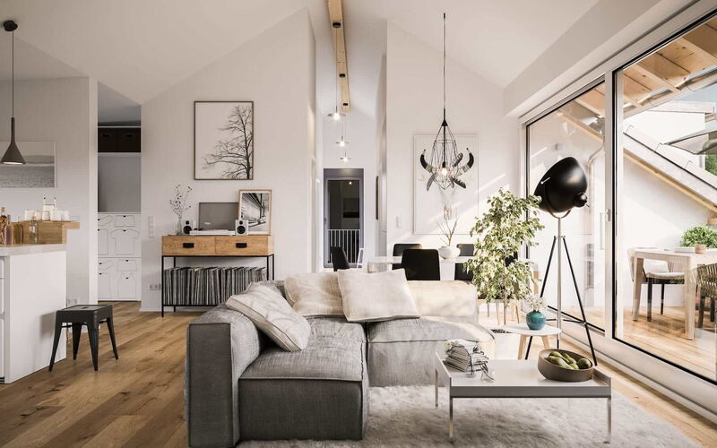 Innenaufnahme eines Apartments