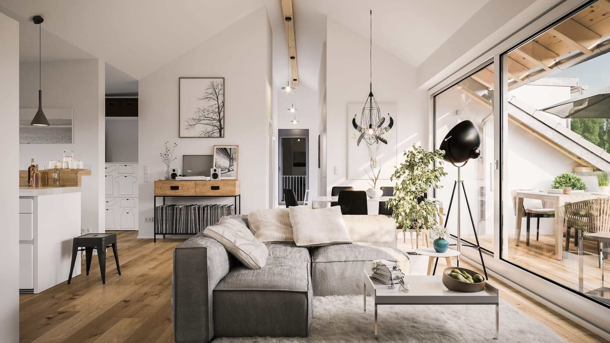 Innenaufnahme eines Apartments